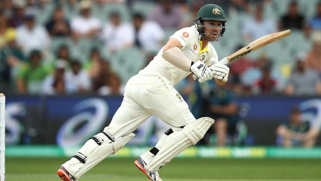 Travis Head led the way for Australia in their first innings against India. Picture: Getty Images