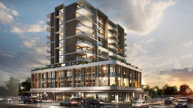 The proposed development was to include 42 one, two and three bedroom units across seven floors. Picture: Zhinar Architects