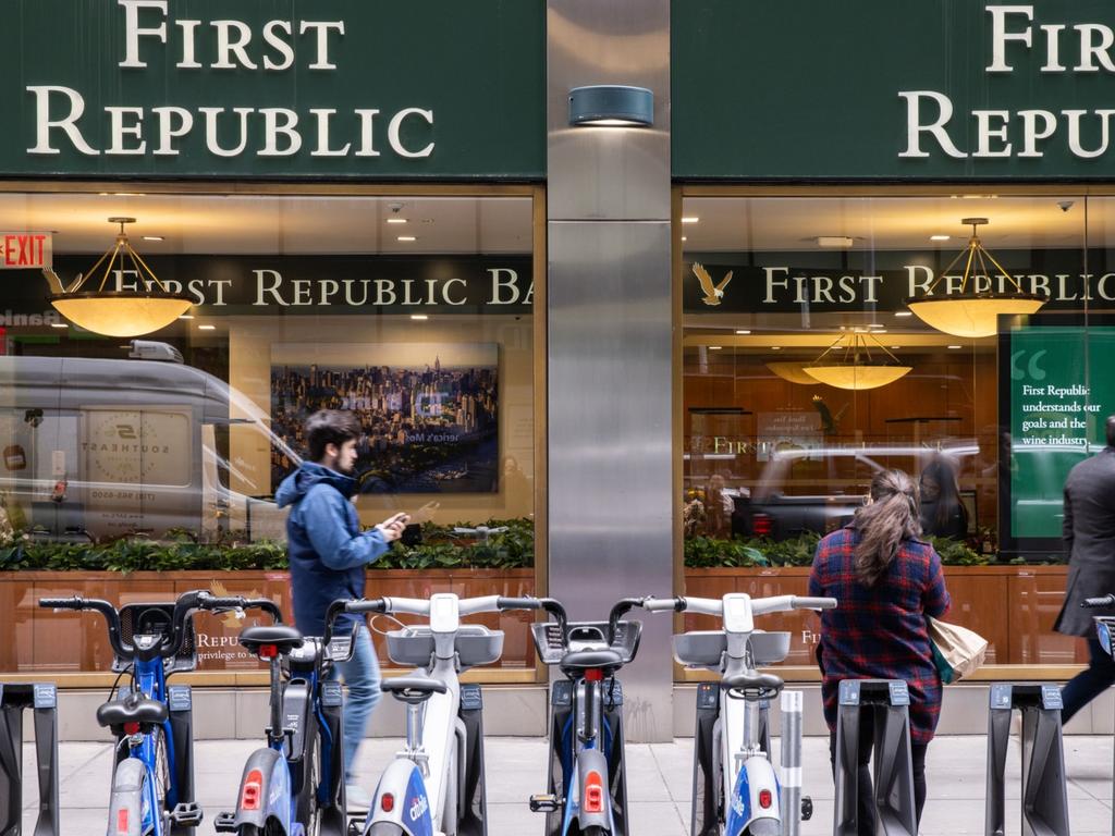 First Republic Bank continues to struggle. Photographer: Jeenah Moon/Bloomberg