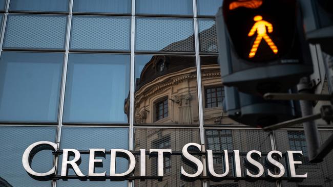 A takeover by UBS of Credit Suisse was hastily arranged by the Swiss government. Picture: AFP