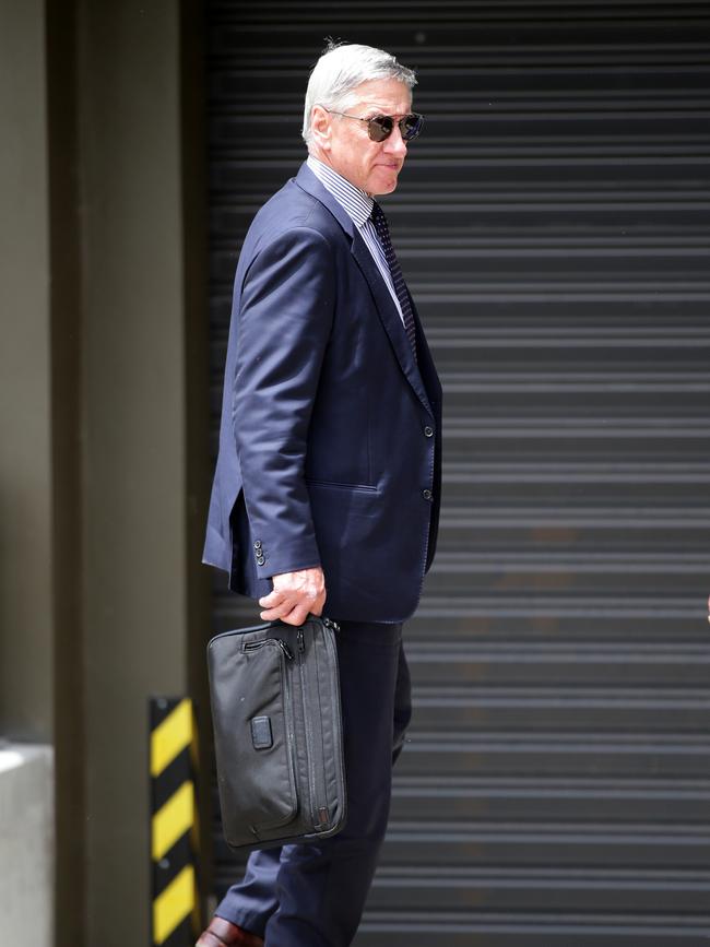 Father of Phoebe Burgess, Mitchell Hooke leaving Moss Vale Local Court. Picture: Jonathan Ng