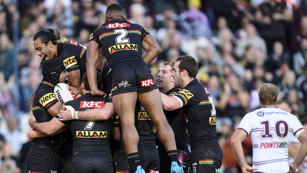 The Panthers’ irresistible recent form is ominous for the rest of the competition. Picture: Brett Hemmings/Getty Images