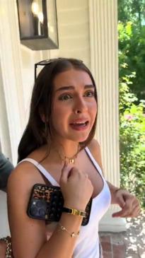 16-year-old bursts into tears over new car