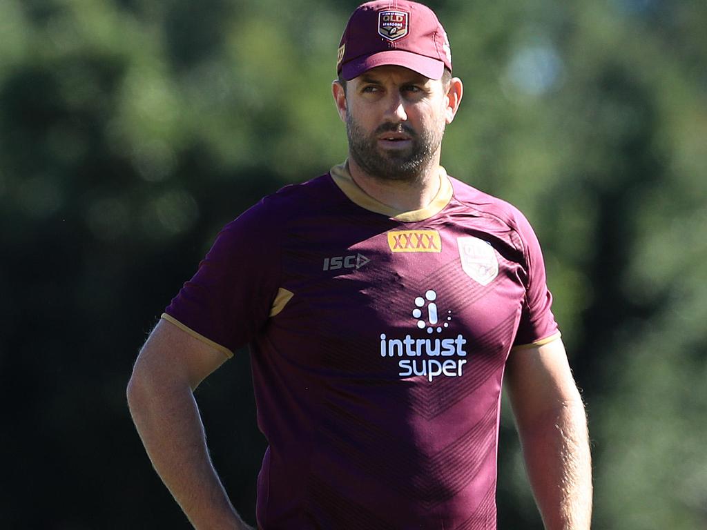 Josh Hannay is a key part of the Maroons coaching cohort. Picture: Adam Head