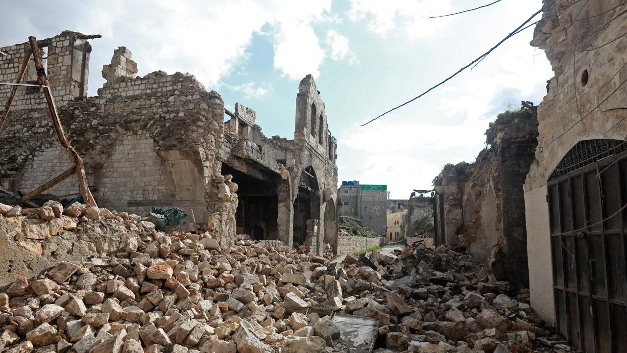 Rubble in Aleppo's old town. (Photo by Louai Beshara / AFP)