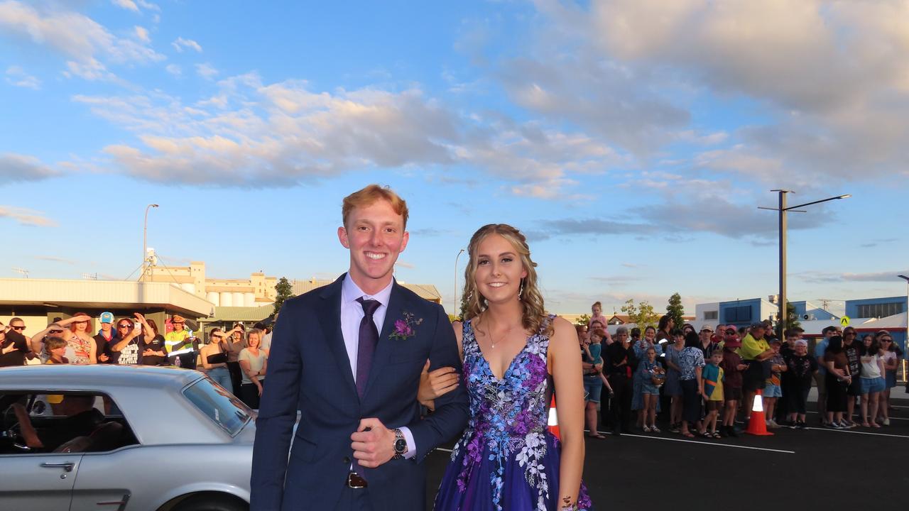 Students arriving at the Kingaroy State High School Formal at Kingaroy Town Hall on November 11.