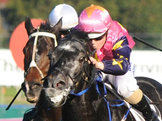 Photographer: Simon Bullard. Race 6 PERFECTION FRESH HANDICAP (3YO&UP) - 1500m. Winner 'Beauty's Beast' ridden by Winona Costin.