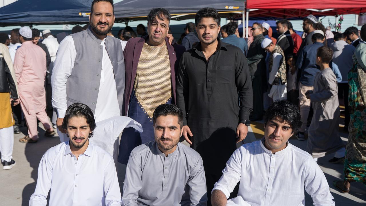 Sajjad, Aei, Aftab, Sami, Tala and Ahad (Pakistan) at Toowoomba Mosque eid al-fitr celebrations. Wednesday, April 10, 2024 Picture: Christine Schindler