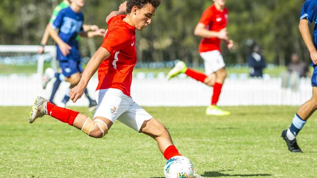 Benjamin Binney for Ipswich Grammar School at Northgate at a prior outing. Picture: Renae Droop