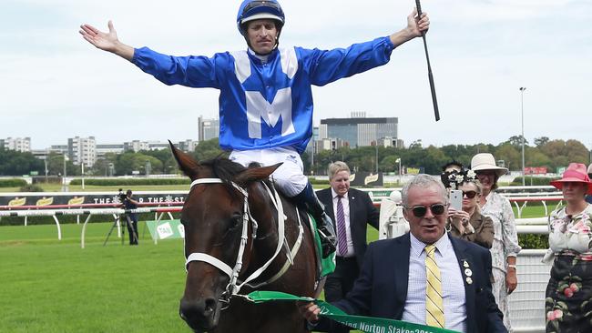 Hugh Bowman has enjoyed the ride of a lifetime on Winx. Picture: Getty Images