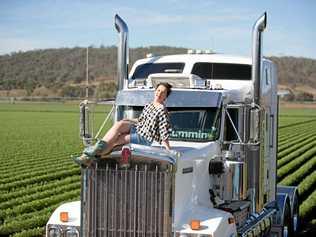 ON SHOW: Kalfresh Vegetables has partnered with design duo, Jericho Road Clothing, to present a veggie-inspired clothing range. Rachel Dowse poses. Picture: David Kelly