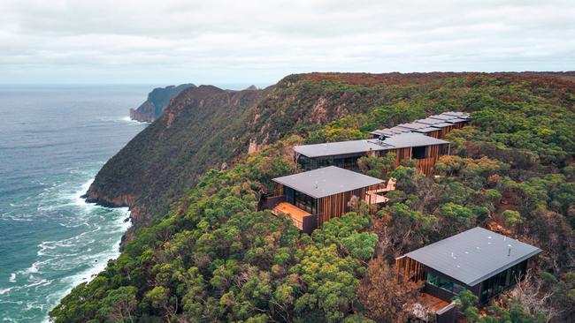 Three Capes Walk private huts.