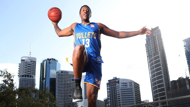 BRISBANE, AUSTRALIA — OCTOBER 02: Brisbane Bullets NBL player Lamar Patterson poses during a portrait session on October 02, 2019 in Brisbane, Australia. (Photo by Jono Searle/Getty Images)