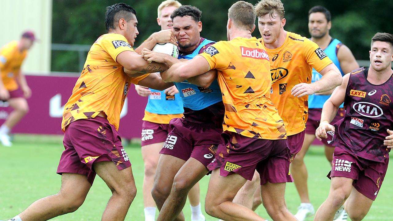 Hulking Broncos winger Xavier Coates will mark Eels giant Maika Sivo on Friday night.