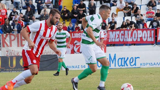 Former West Adelaide player Meni Haralampopoulos of Greek club Acharnaikos. Picture: Supplied from Andy Haralampopoulos