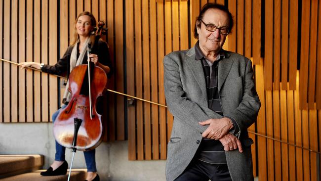 Charles Dutoit and SSO principal cello Catherine Hewgill at Sydney Opera House. Picture: Brianne Makin