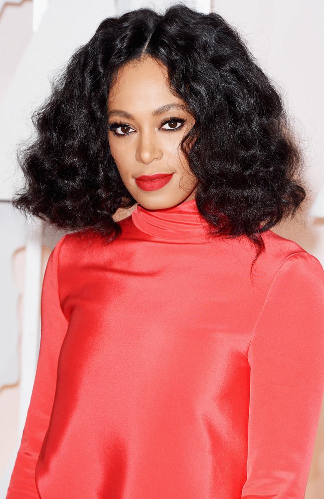 Bright star ... singer Solange Knowles makes a statement. Picture: Getty Images