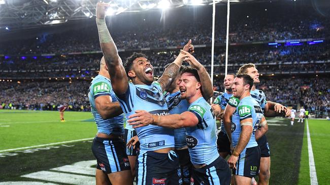 NSW players celebrate. Picture: AAP