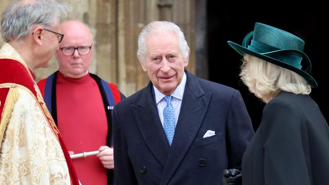 The royal couple attended the Easter Mattins Service at Windsor Castle. Picture: Chris Jackson/Getty Images