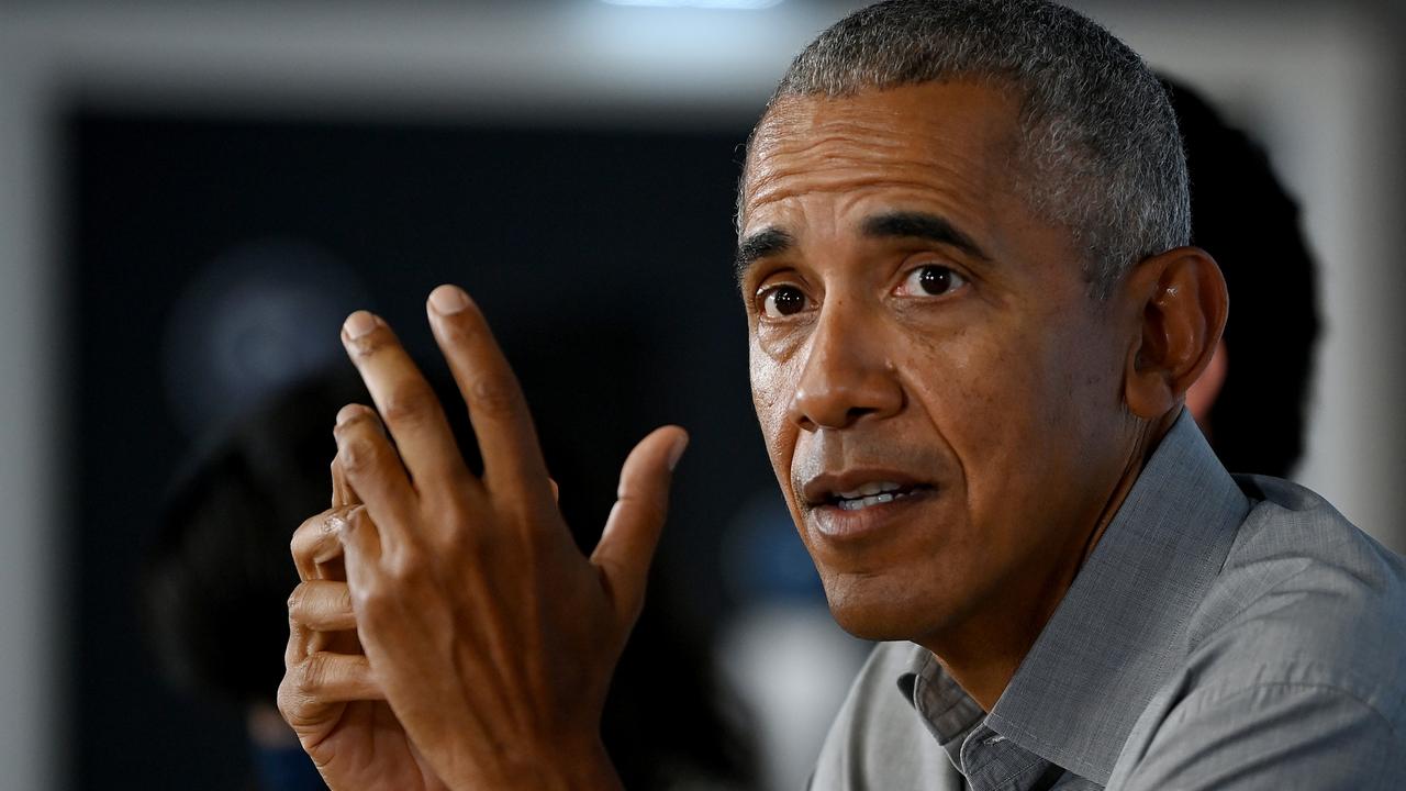 Former US President Barack Obama has also been targeted by AI disinformation. Picture: Jeff J Mitchell/Getty Images