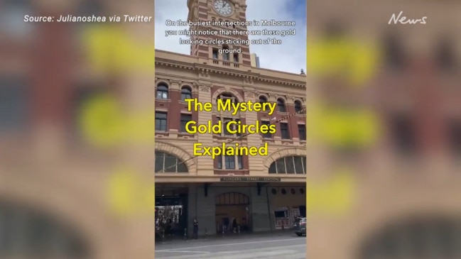 Engineer reveals purpose behind golden circles in Melbourne