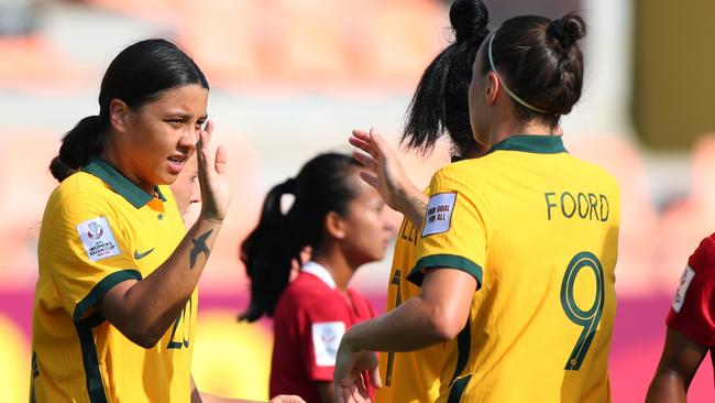 Sam Kerr and Caitlin Foord are set to face off.