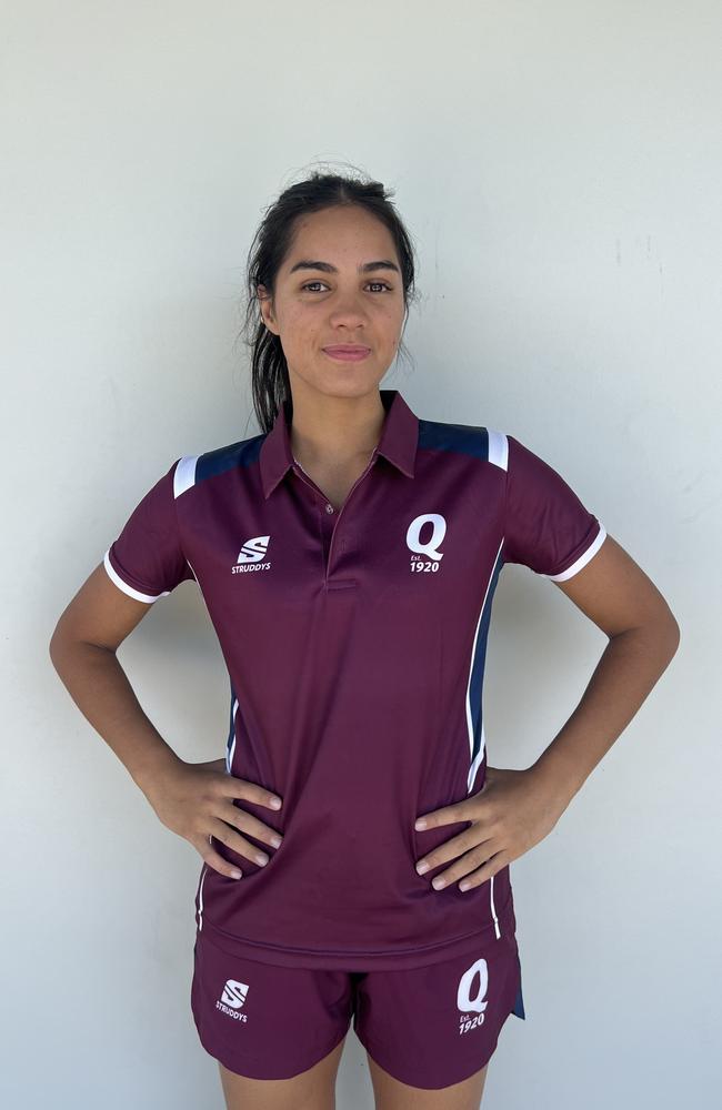 QLD School Sport Netball Under-19 girls. Pictured: Mahlia HenareÂ