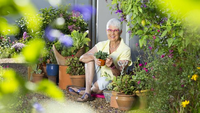 Barbara Wickes has created a glorious cottage garden at her new home at B by Halcyon. Picture courtesy: Renae Droop/Halcyon