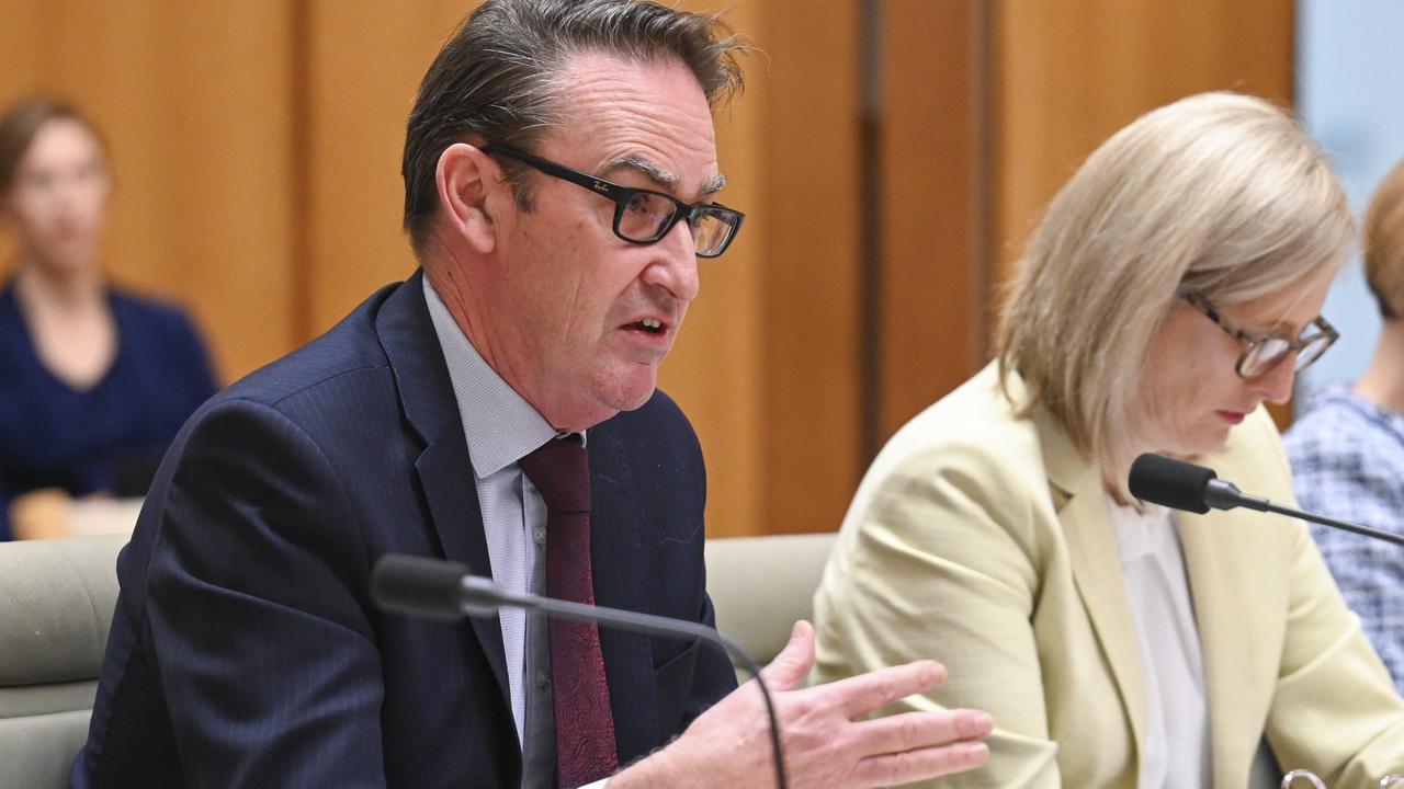 Treasury Secretary Steven Kennedy appeared before Senate estimates on Monday. Picture: NewsWire / Martin Ollman