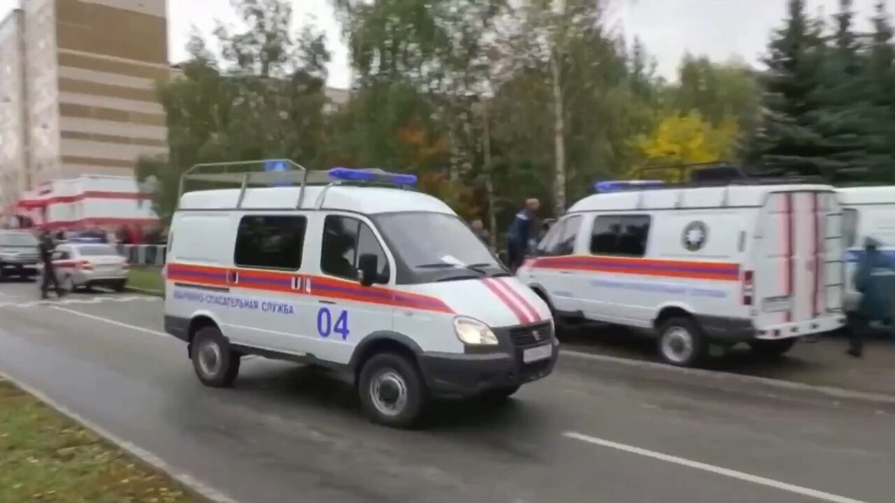 At least 15 dead in central Russia school shooting | Sky News Australia