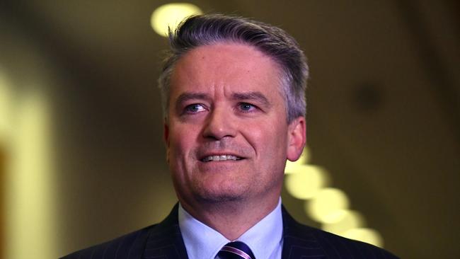 Minister for Finance Senator Mathias Cormann. Picture: AAP