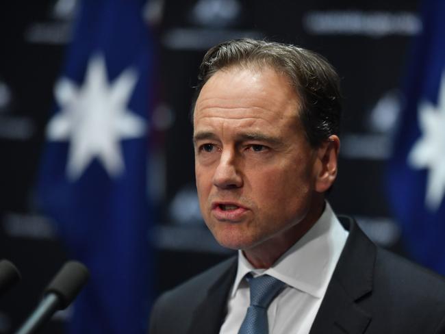 Health Minister Greg Hunt has announced the Federal Government’s mental health response to COVID-19 will be give a $20 million boost. Picture: AAP