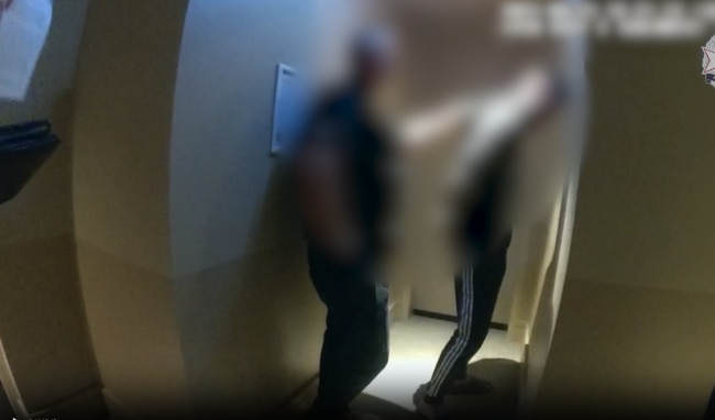 A 26-year-old man arrested by police during a raid at Broadbeach. Picture: Queensland Police Service.