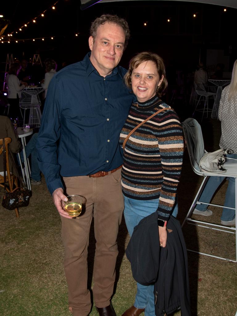 Alton Twine and Rebecca Twine attend the launch of GAIA at HOTA. Picture: Andrew Meadowcroft.