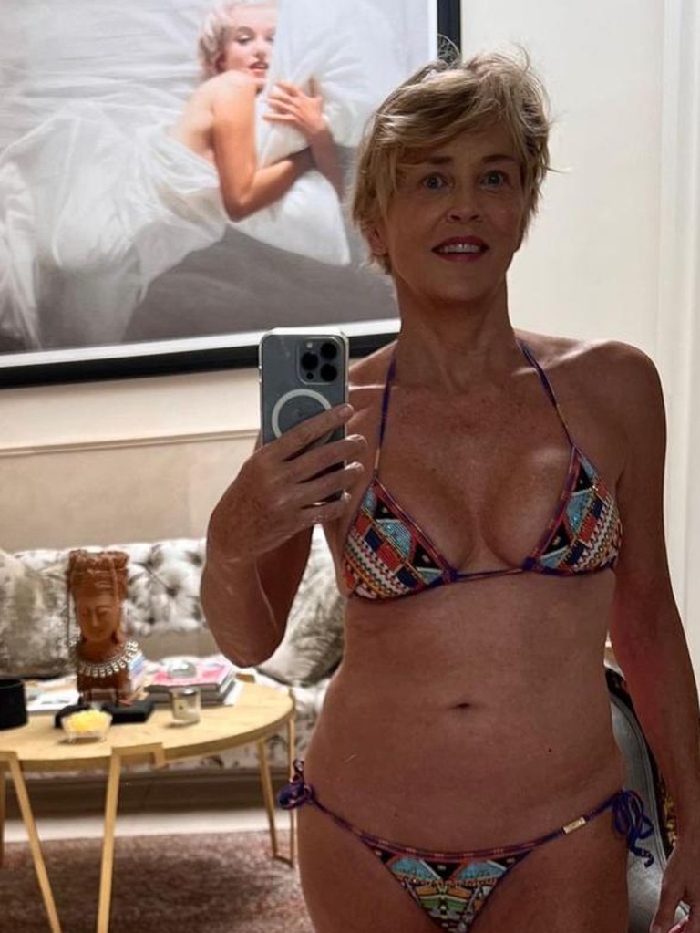 Sharon Stone has opened up about no longer using Botox. Picture: Instagram