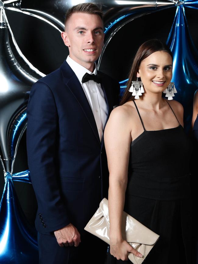 Mr HIckman with his wife Maxine at an Adelaide 36ers dinner. Picture: supplied