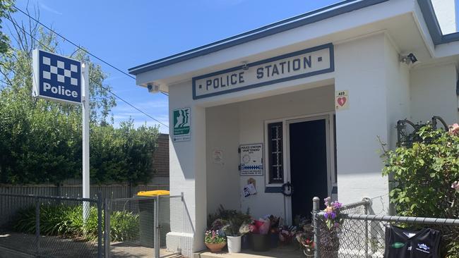 The Lucindale Police Station reopened after the death of Brevet Sergeant Jason Doig in November 2023. Picture: Tara Miko