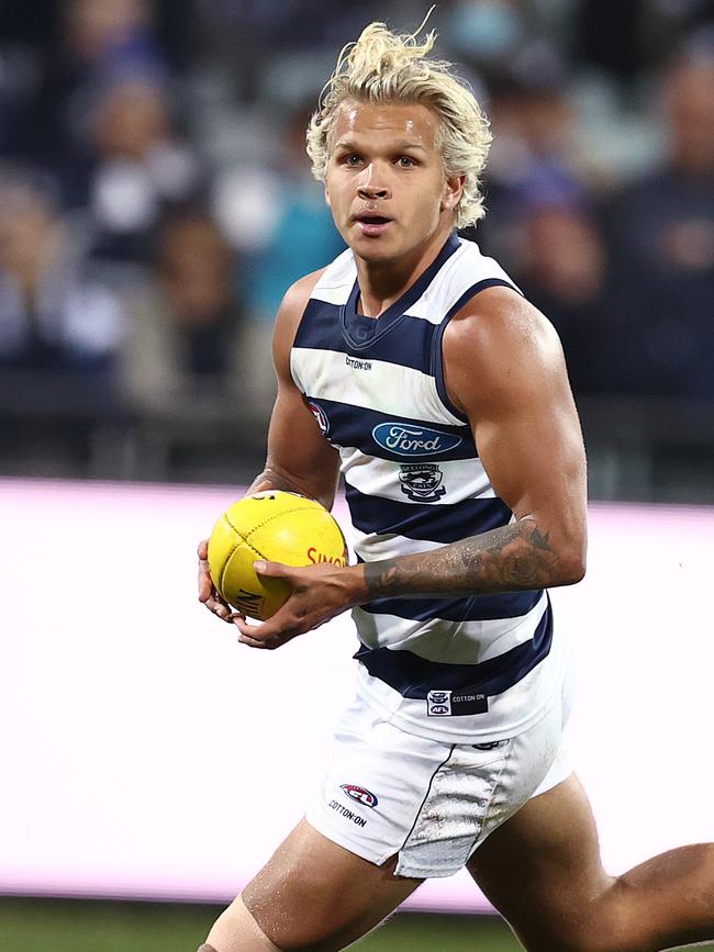 Geelong’s Quinton Narkle is a super talented man, says Carr.