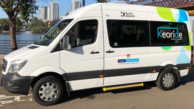 The Keoride bus trial will be extended until mid-2020. Picture: supplied