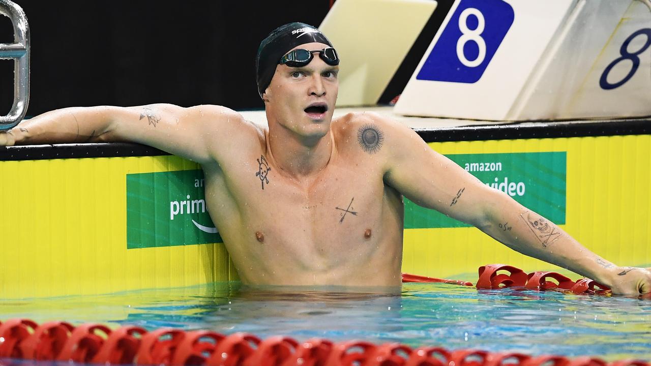 A talented swimmer in his youth, Cody Simpson began swimming seriously again in 2020. Picture: Mark Brake/Getty Images