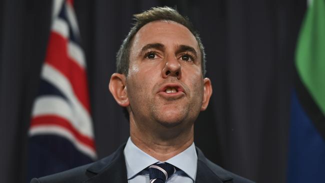 CANBERRA, AUSTRALIA, NewsWire Photos. OCTOBER 19, 2023: Federal Treasurer Jim Chalmers holds a press conference at Parliament House in Canberra. Picture: NCA NewsWire / Martin Ollman