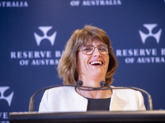 SYDNEY, AUSTRALIA. NewsWire Photos.December 10, 2024.RBA Governor, Michele Bullock holds a media conference discussing the Reserve Bank of AustraliaÃs monetary policy decision.Picture: NewsWire / Jeremy Piper