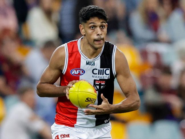 Nasiah Wanganeen-Milera has been another St Kilda revelation off half-back. Picture: Russell Freeman/AFL Photos