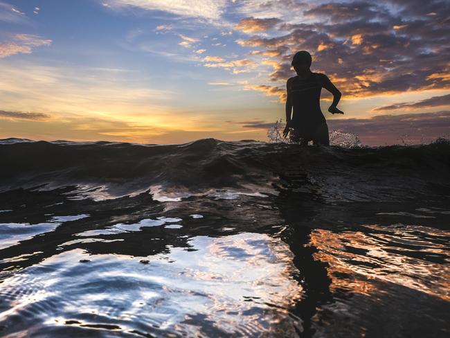 An early morning dip. Picture: Chris Meredith