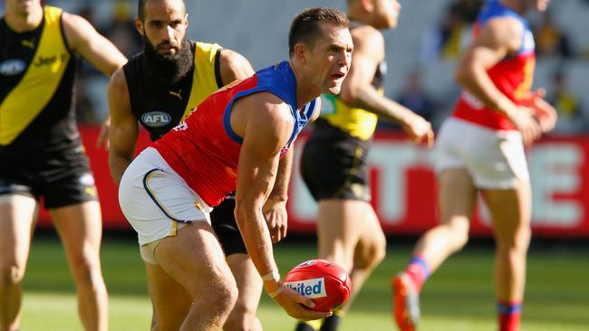 The Lions are happy with what Luke Hodge has provided the club on the field. Picture: Getty Images