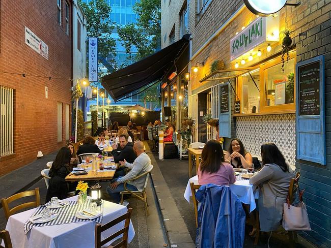 Beloved Greek restaurant Tsindos in Melbourne’s CBD has entered liquidation Picture: Supplied