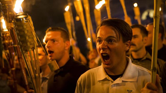 Trump was slow to condemn the White Nationalist protesters at Charlottesville. Picture: Samuel Corum/Anadolu Agency/Getty Images.