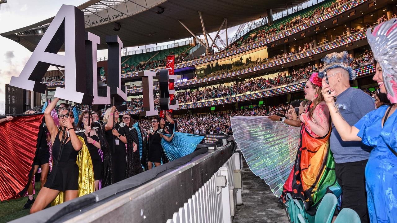 Crowds watch from the stands of the Sydney Cricket Ground. Picture: NCA NewsWire/Flavio Brancaleone