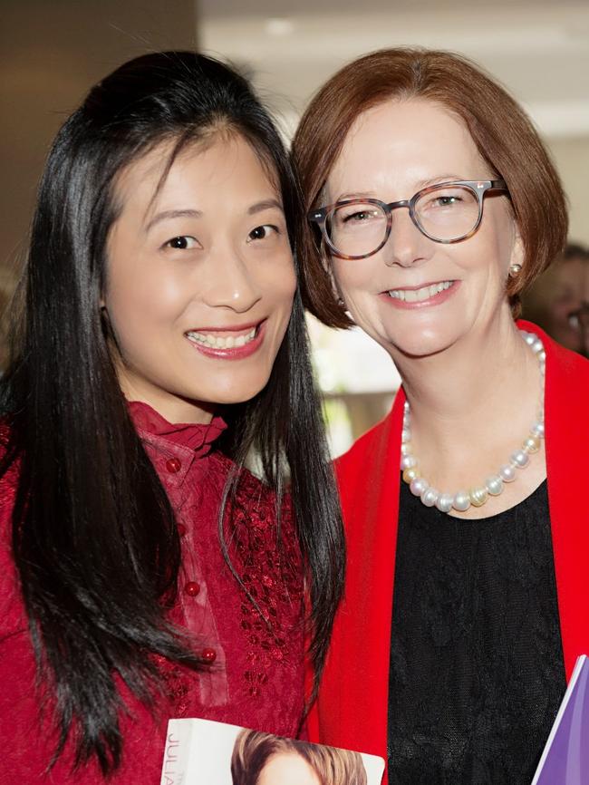 Nancy Yang with Julia Gillard.