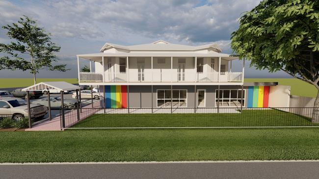 Plans for a 90-place childcare centre at 149 Denham Street, Rockhampton. Renders: Dezign Elements.